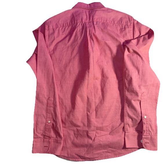 Abercrombie & Fitch Long Sleeve Muscle Pink Shirt Button Down Men Size Large - Picture 8 of 8